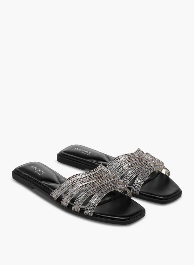 سيليست Women Embellished Flat Sandals Ramadan Collection